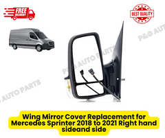 For Mercedes Sprinter 2006-2018 Manual Short Arm Door Wing Mirror Left Side