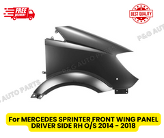 For MERCEDES SPRINTER FRONT WING PANEL DRIVER SIDE RH O/S 2014 - 2018
